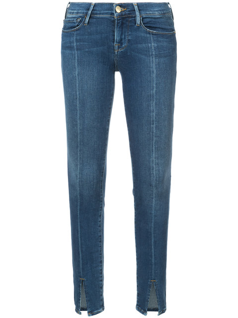 Frame Le Skinny De Jeanne Slit Jeans | ModeSens