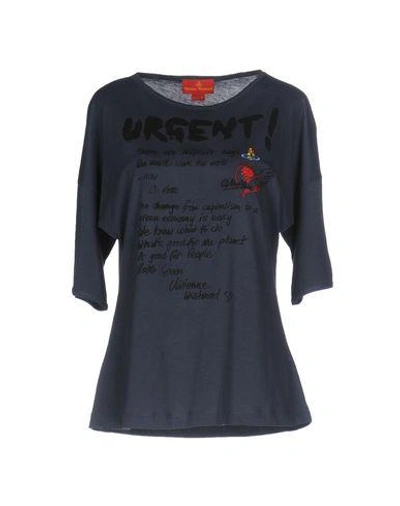 Vivienne Westwood T-shirt In Slate Blue