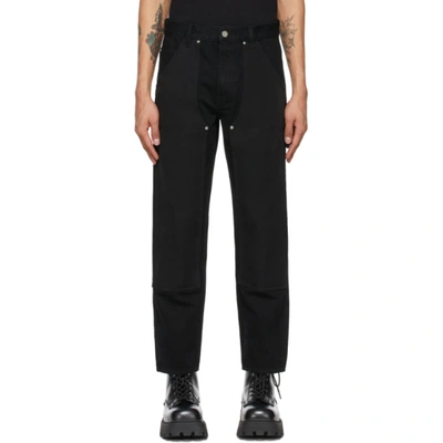 Helmut Lang Regular Fit Utility Jeans In Black