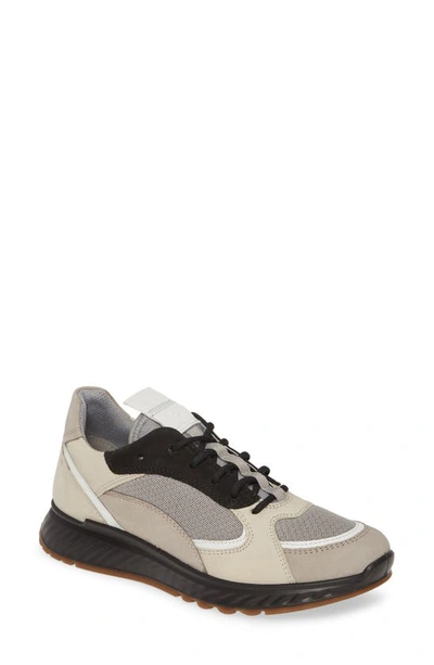 Ecco St1 Trend Sneaker In Moon Rock/ Gravel Leather