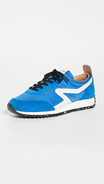 Rag & Bone Retro Bicolor Runner Sneakers In Cerulean