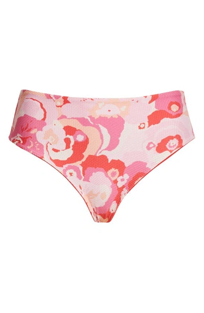 La Doublej Edition 24 Floral-print Boy Leg Bikini Briefs In Peonia Rosa