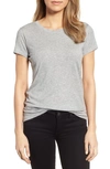 Halogenr Short Sleeve Crewneck Tee In Grey Heather