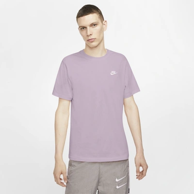 Nike Men's Sportswear Club T-shirt In Iced Lilac