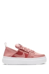 Nike Court Vision Alta Txt Womens Lifestyle Lace Up Casual And Fashion Sneakers In Pink