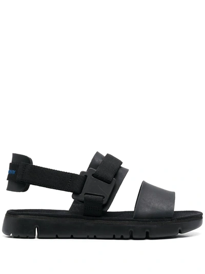 Camper Oruga Flats In Black Synthetic Fibers In Black