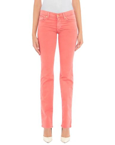 7 For All Mankind Casual Pants In Pink