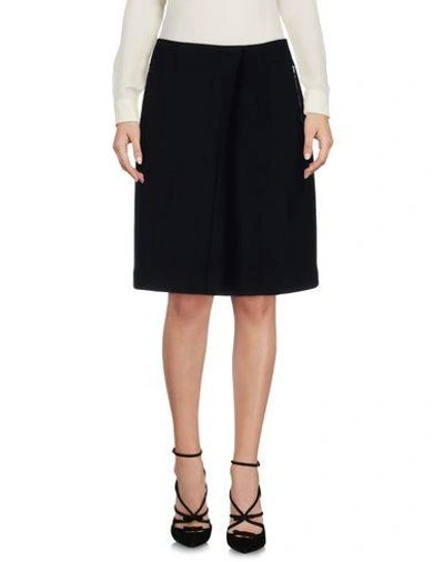 Acne Studios Knee Length Skirt In Black