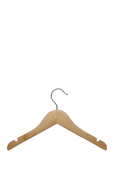Honey-can-do Kids Wood Shirt Hangers In Natural