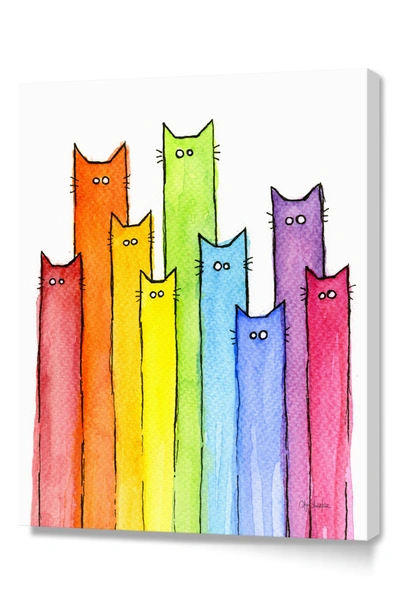 Curioos Rainbow Of Cats By Olechkadesign Wall Art In Multi