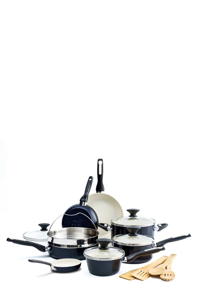 Greenpan Rio Healthy Nonstick Ceramic Cookware Set In Black