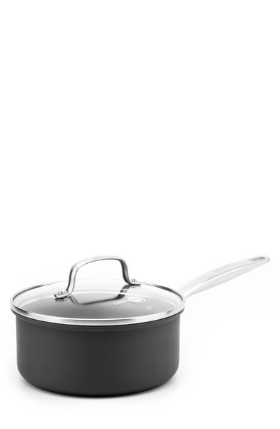 Greenpan Chatham Healthy Ceramic Nonstick Saucepan With Lid In Grey