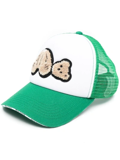 Palm Angels Adjustable Men's Cotton Hat Baseball Cap  Bear In Green