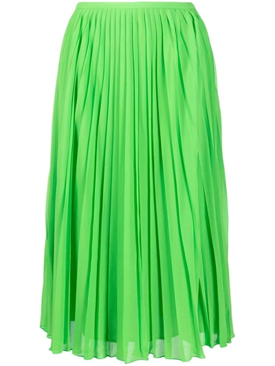 Essentiel Antwerp Zalerie Pleated Skirt In Green