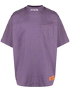 Heron Preston Purple Logo 'style' Turtleneck T-shirt