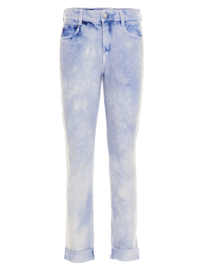 Stella Mccartney 'logo Story' Jeans In Light Blue