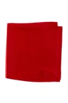 Nordstrom Rack Solid Silk Pocket Square In Red