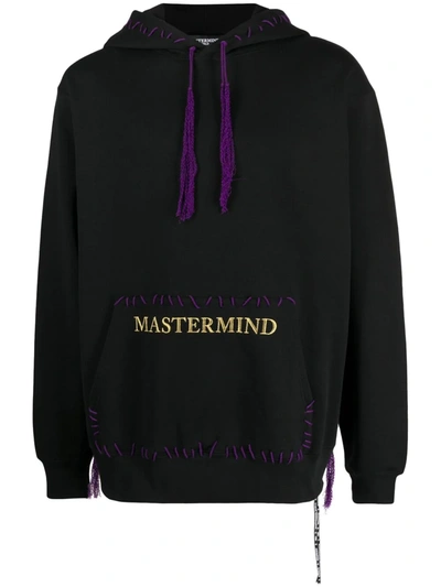 Mastermind Japan Hand-stitched Logo Hoodie, Black