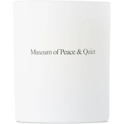 Museum Of Peace And Quiet Ssense Exclusive Quiet Candle, 6.5 oz In White