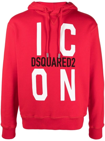 Dsquared2 Icon Print Sweatshirt In Red