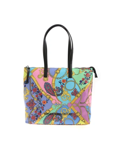 Versace Jeans Couture Multicolored Shopping Bag In Multicolour
