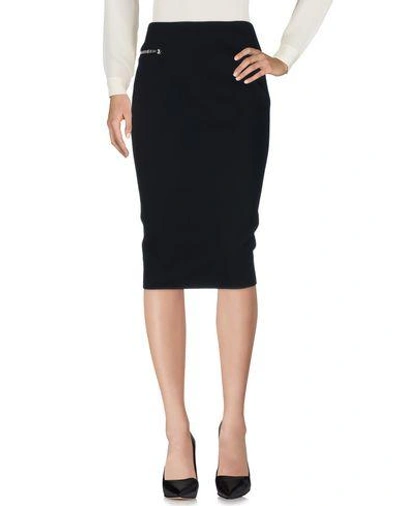 Victoria Beckham 3/4 Length Skirt In Black