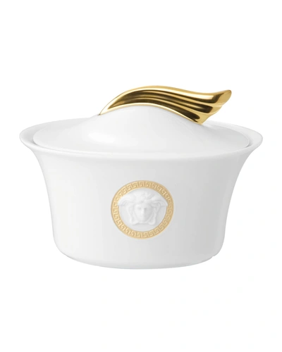 Versace Medusa D'or Covered Sugar Bowl