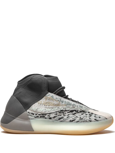 Adidas Originals Yeezy Qntm "sea Teal" Sneakers In Grey