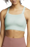 Nike Women's Swoosh Medium-support Padded Sports Bra In Green