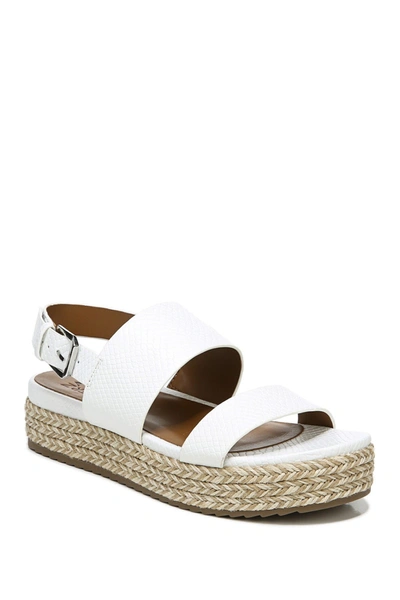 Naturalizer Patience Espadrille Sandal In White Snake