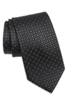 Nordstrom Neat Medallion Silk X-long Tie In Black