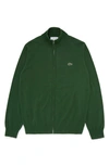 Lacoste Two Way Zip Jacket In Green