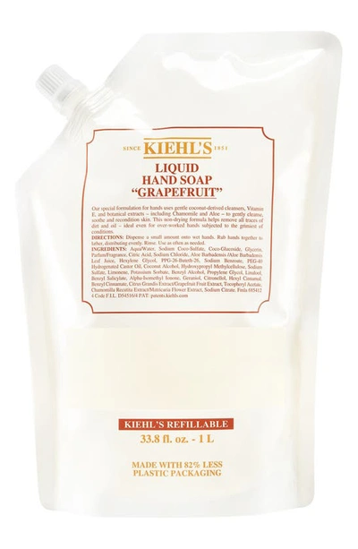 Kiehl's Since 1851 Grapefruit Liquid Hand Soap, 33.8 oz In Refill