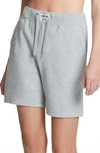 Juicy Couture Women's Logo Patch High Waisted Shorts In Gray Powder