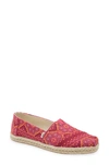 Toms Alpargata Slip-on In Pink Cotton