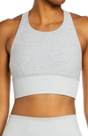 Alo Yoga Soft Serenity Bra In Zinc Heather