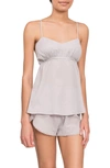 Everyday Ritual Lily Daisy Camisole Short Pajamas In Mist