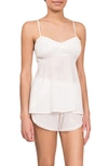 Everyday Ritual Lily Daisy Camisole Short Pajamas In White