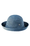 Helen Kaminski 'provence 10' Packable Raffia Hat In Cornflower
