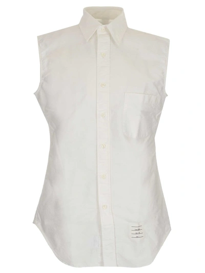 Thom Browne Men's Mws253a06177100 White Other Materials Shirt