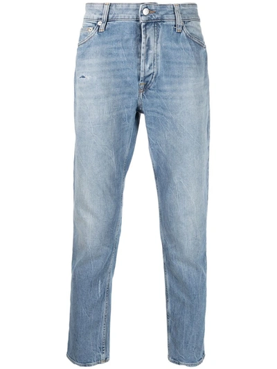 Department 5 Distressed Skinny-cut Jeans In Blue