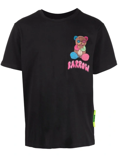 Barrow T-shirt With Screen Print Unisex In Black