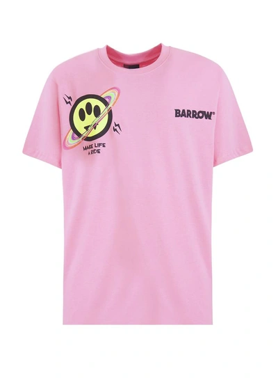 Barrow Printed T-shirt  Unisex In Pink