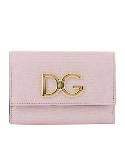 Dolce & Gabbana Logo French Flap Wallet In Multi