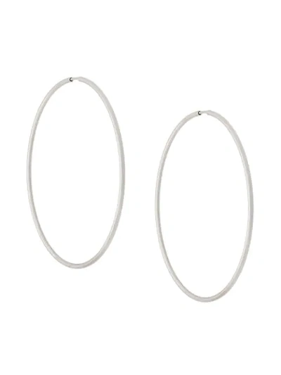 Maria Black Senorita 70 Hoops In Silver