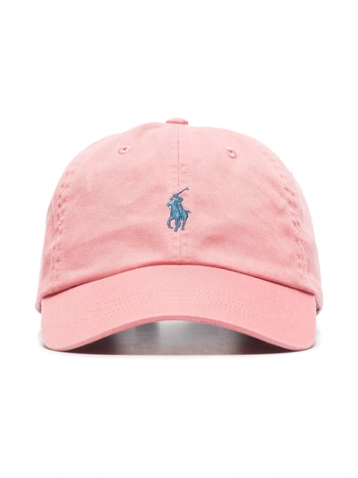 Polo Ralph Lauren Icon Logo Twill Baseball Cap In Desert Rose Pink