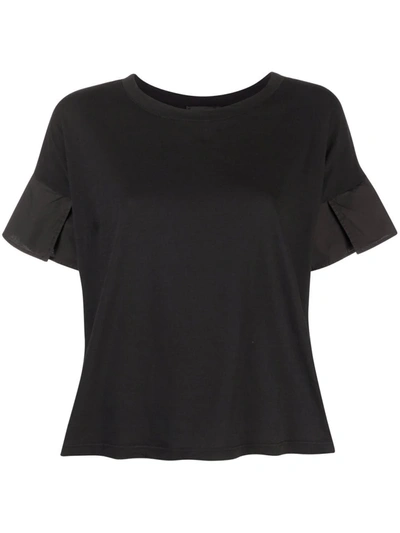 Roberto Collina Cotton Jersey T-shirt In Black In Schwarz
