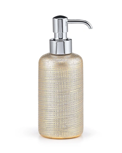 Labrazel Woven Metallic Pump Dispenser With Chrome Polished Top