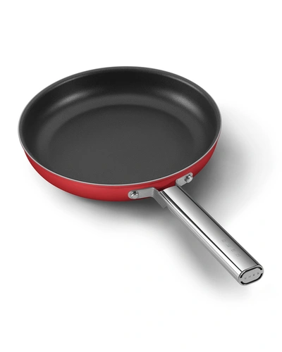 Smeg 11" Nonstick Frying Pan, Red