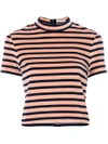 Alexander Wang T T By Alexander Wang Striped Crop Top - Pink